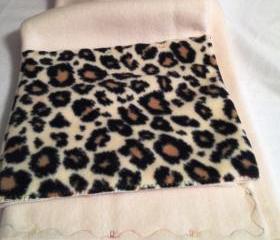 Off White Snow Leopard Flillow